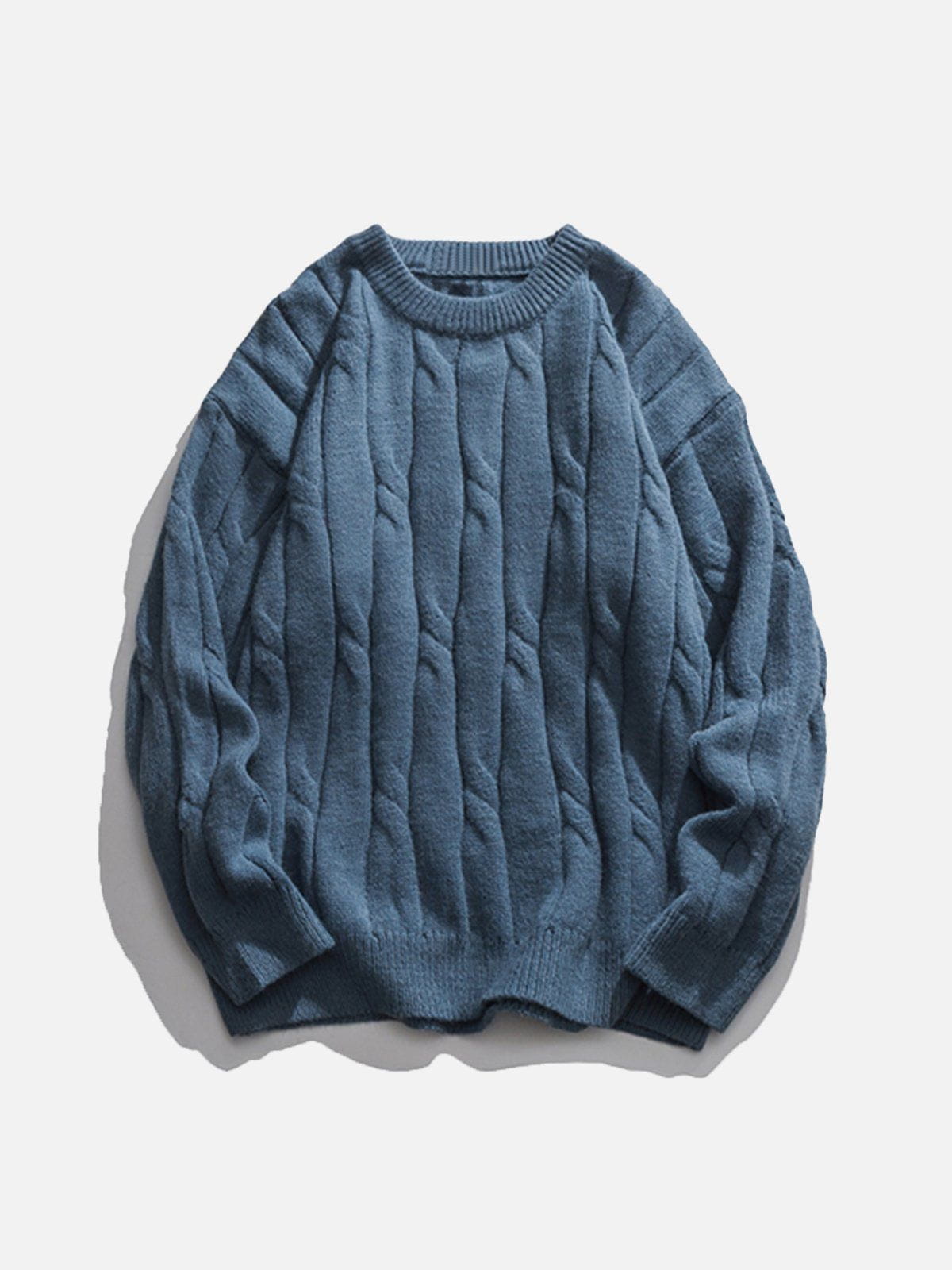 Eprezzy® - Solid Color Woven Sweater Streetwear Fashion - eprezzy.com