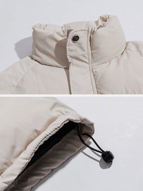 Eprezzy® - Solid Detachable Satchel Winter Coat Streetwear Fashion - eprezzy.com