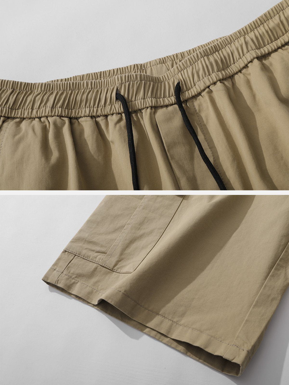 Eprezzy® - Solid Discreet Side Pockets Shorts Streetwear Fashion - eprezzy.com