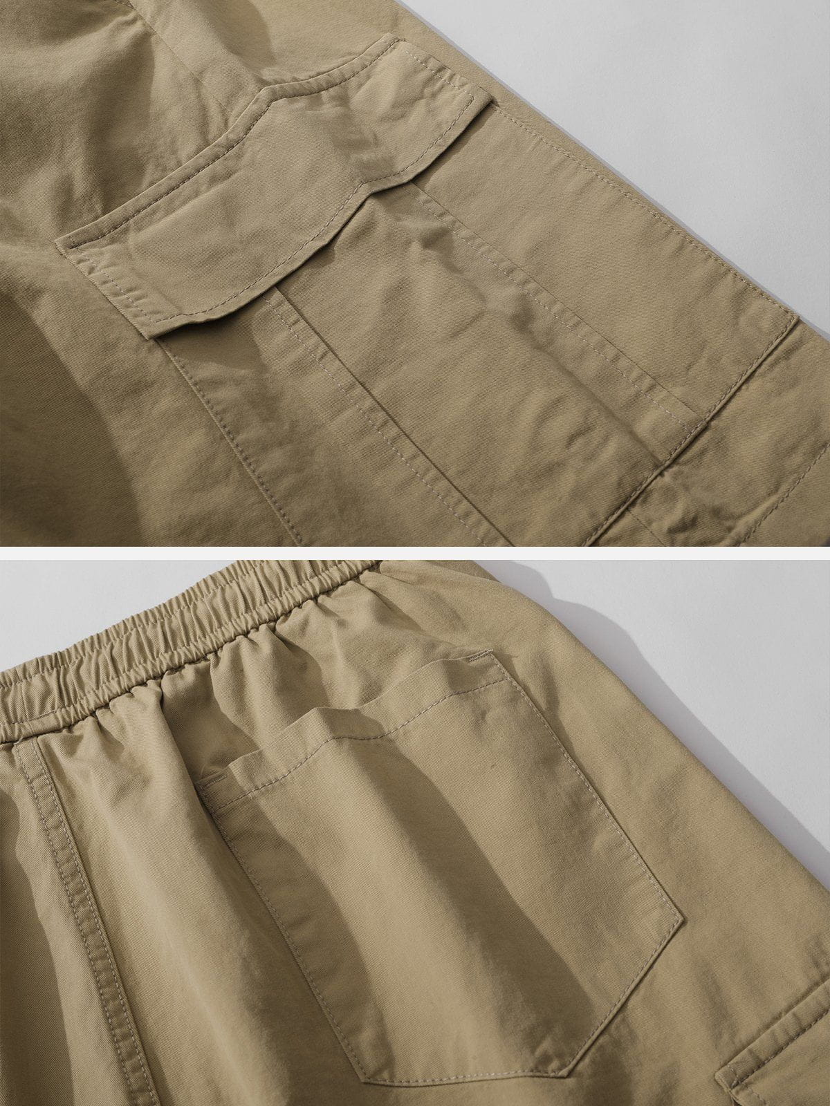 Eprezzy® - Solid Discreet Side Pockets Shorts Streetwear Fashion - eprezzy.com