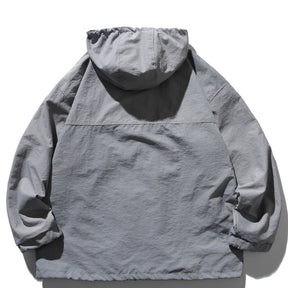 Eprezzy® - Solid Mesh Hooded Jacket Streetwear Fashion - eprezzy.com