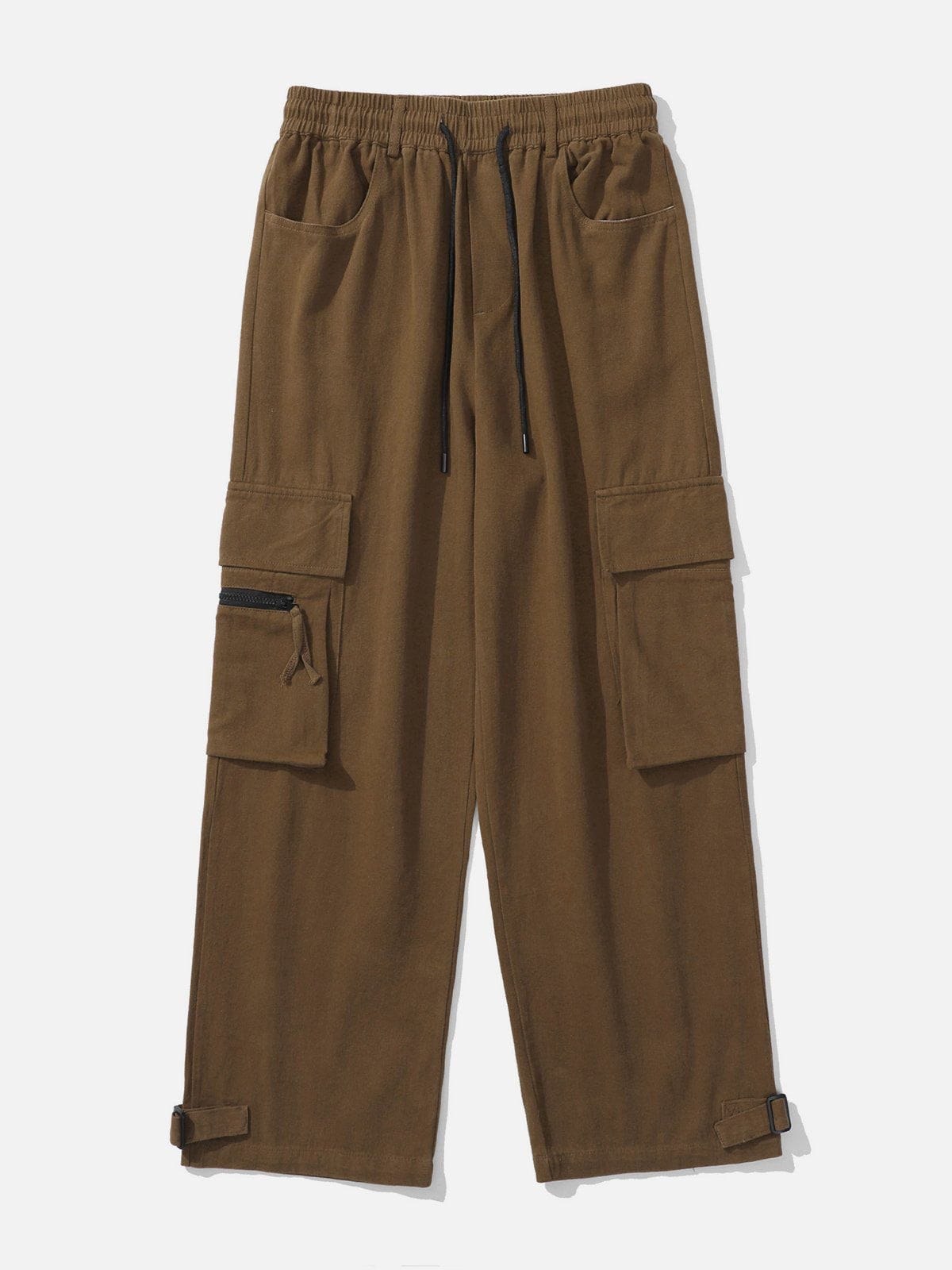 Eprezzy® - Solid Multi-Pocket Cargo Pants Streetwear Fashion - eprezzy.com