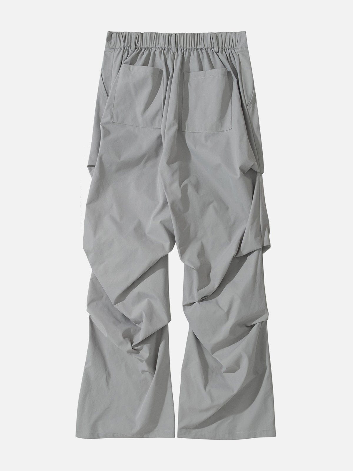Eprezzy® - Solid Pleated Technical Cargo Pants Streetwear Fashion - eprezzy.com