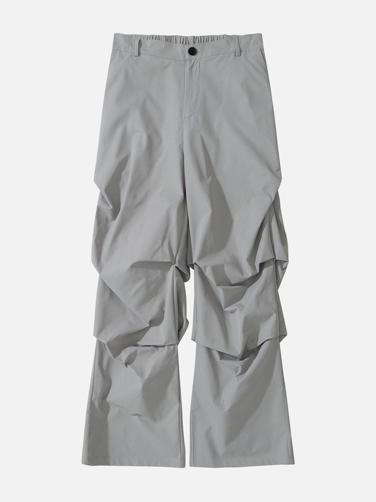 Eprezzy® - Solid Pleated Technical Cargo Pants Streetwear Fashion - eprezzy.com