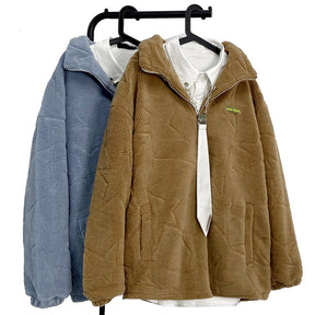 Eprezzy® - Solid Suede Winter Coat Streetwear Fashion - eprezzy.com