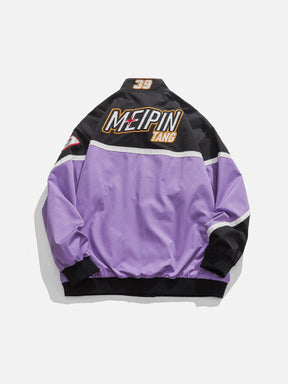 Eprezzy® - Splicing "MEIPIN" Embroidery Print Jacket Streetwear Fashion - eprezzy.com