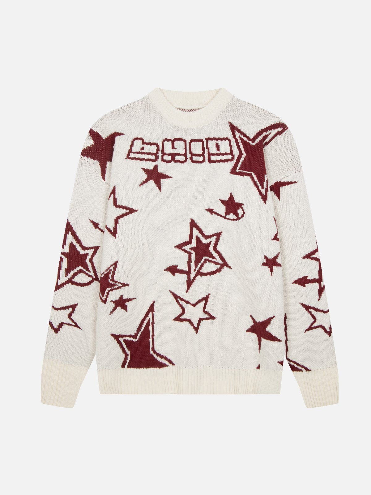 Eprezzy® - Star Clash Embroidery Sweater Streetwear Fashion - eprezzy.com