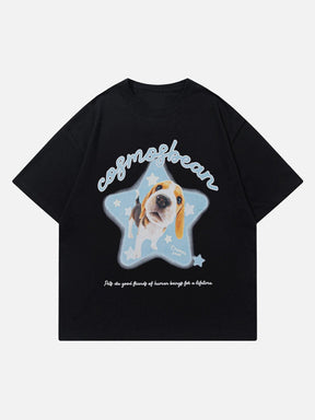 Eprezzy® - Star Dog Print Tee Streetwear Fashion - eprezzy.com