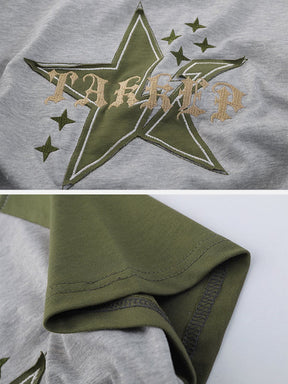 Eprezzy® - Star Printing Drawstring Tee Streetwear Fashion - eprezzy.com