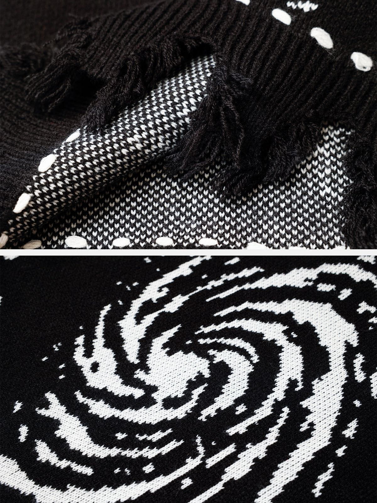 Eprezzy® - Starry Night Swirl Graphic Sweater Vest Streetwear Fashion - eprezzy.com