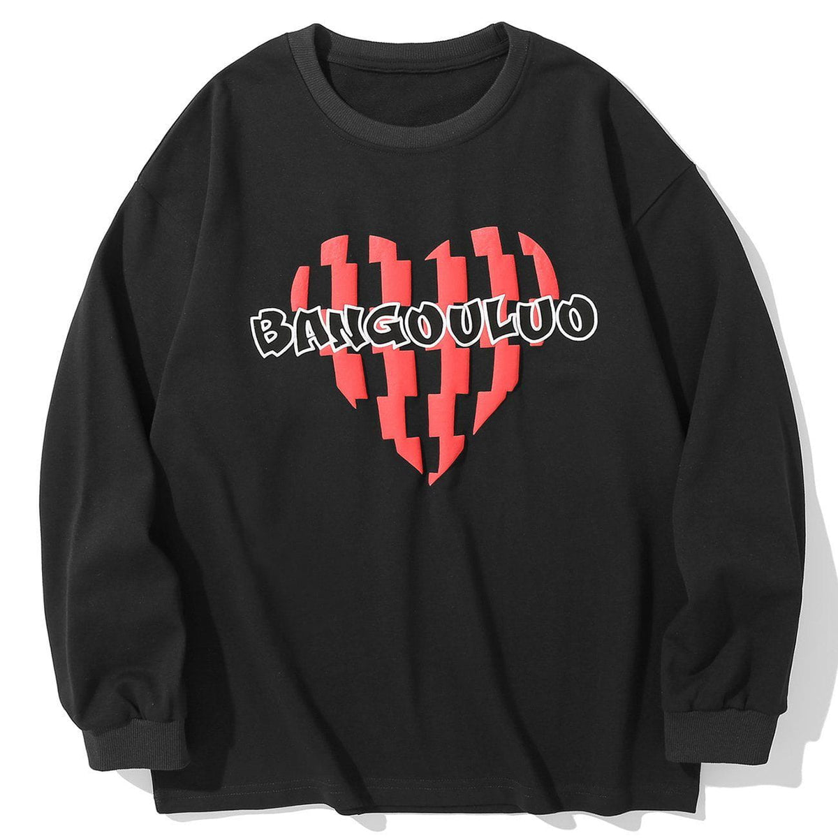 Eprezzy® - Stitching Love Pattern Sweatshirt Streetwear Fashion - eprezzy.com