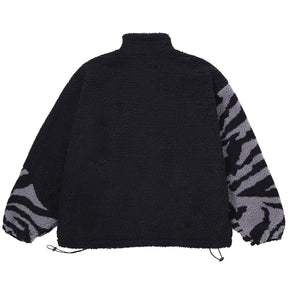 Eprezzy® - Stitching Zebra Pattern Sherpa Winter Coat Streetwear Fashion - eprezzy.com