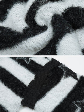 Eprezzy® - Stripe Star Sweater Streetwear Fashion - eprezzy.com