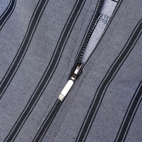 Eprezzy® - Stripe Zipper Short Sleeve Shirt Streetwear Fashion - eprezzy.com