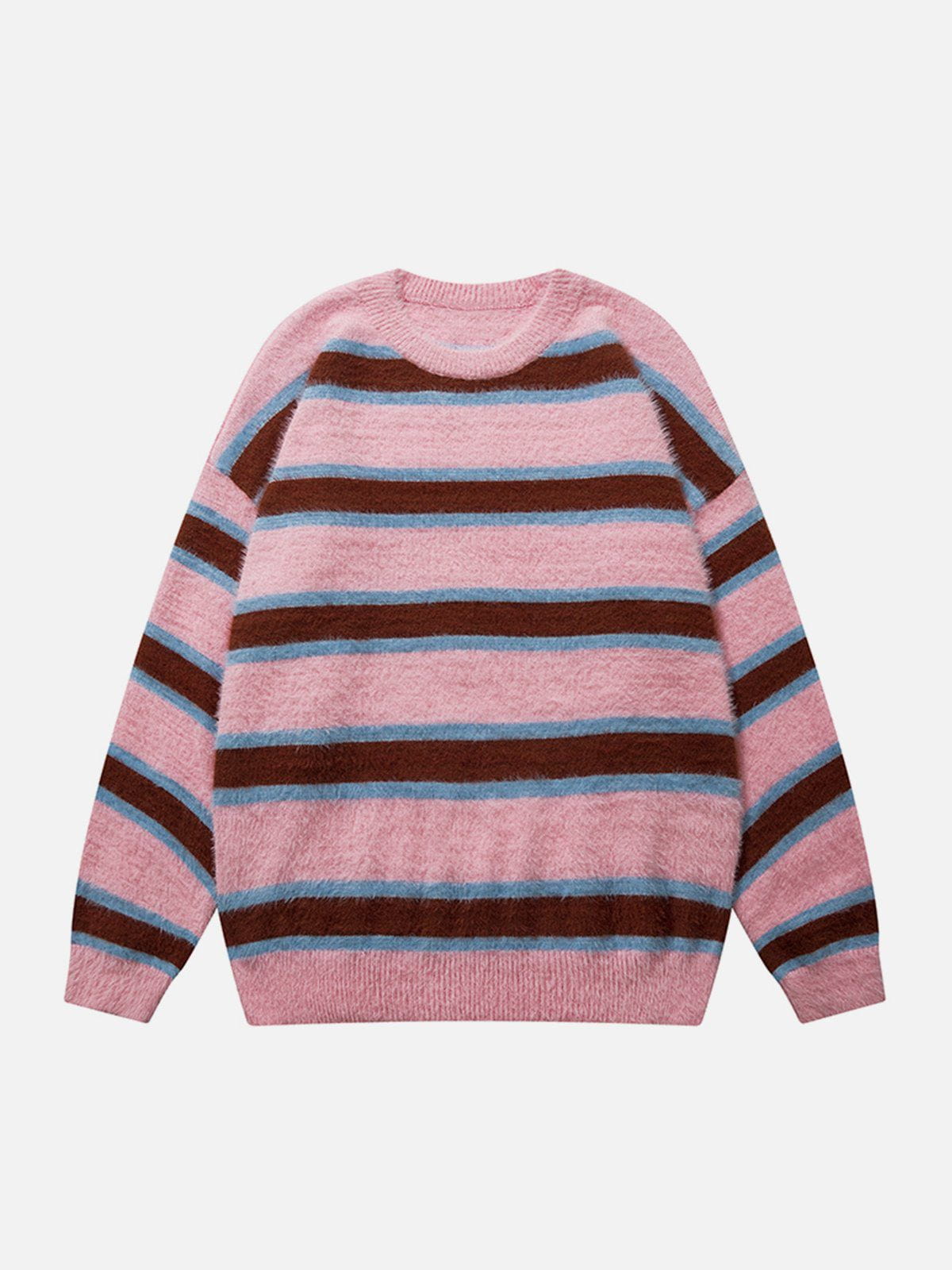 Eprezzy® - Striped Jacquard Sweater Streetwear Fashion - eprezzy.com