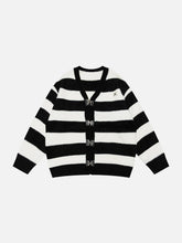 Eprezzy® - Stripes Mohair Cardigan Streetwear Fashion - eprezzy.com