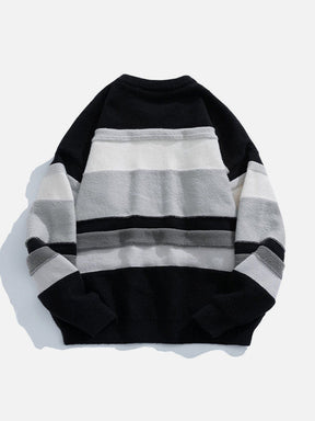 Eprezzy® - Stripes Splicing Sweater Streetwear Fashion - eprezzy.com