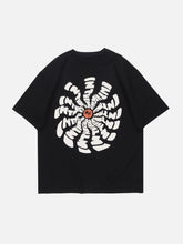 Eprezzy® - Sun Flower Totem Print Tee Streetwear Fashion - eprezzy.com