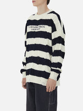 Eprezzy® - Torn Stripe Collision Color Sweater Streetwear Fashion - eprezzy.com