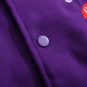 Eprezzy® - Towel Embroidered Angel Demon Varsity Jacket Streetwear Fashion - eprezzy.com