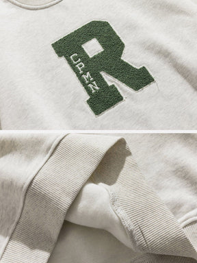 Eprezzy® - Towel Embroidery R Sweatshirt Streetwear Fashion - eprezzy.com
