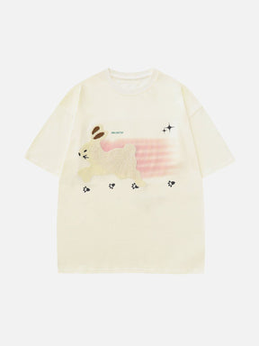 Eprezzy® - Towel Embroidery Rabbit Print Tee Streetwear Fashion - eprezzy.com