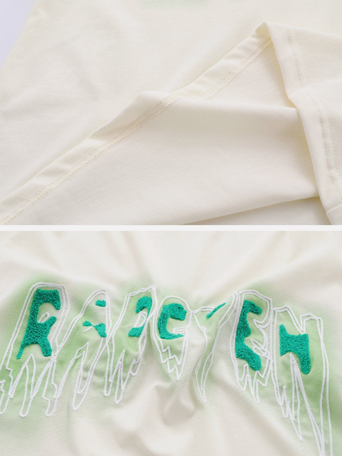 Eprezzy® - Towel embroidery Letter Tee Streetwear Fashion - eprezzy.com