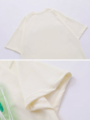 Eprezzy® - Towel embroidery Letter Tee Streetwear Fashion - eprezzy.com