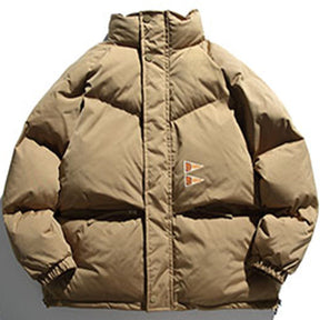 Eprezzy® - Triangle Print Winter Coat Streetwear Fashion - eprezzy.com