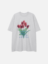 Eprezzy® - Tulip Print Tee Streetwear Fashion - eprezzy.com