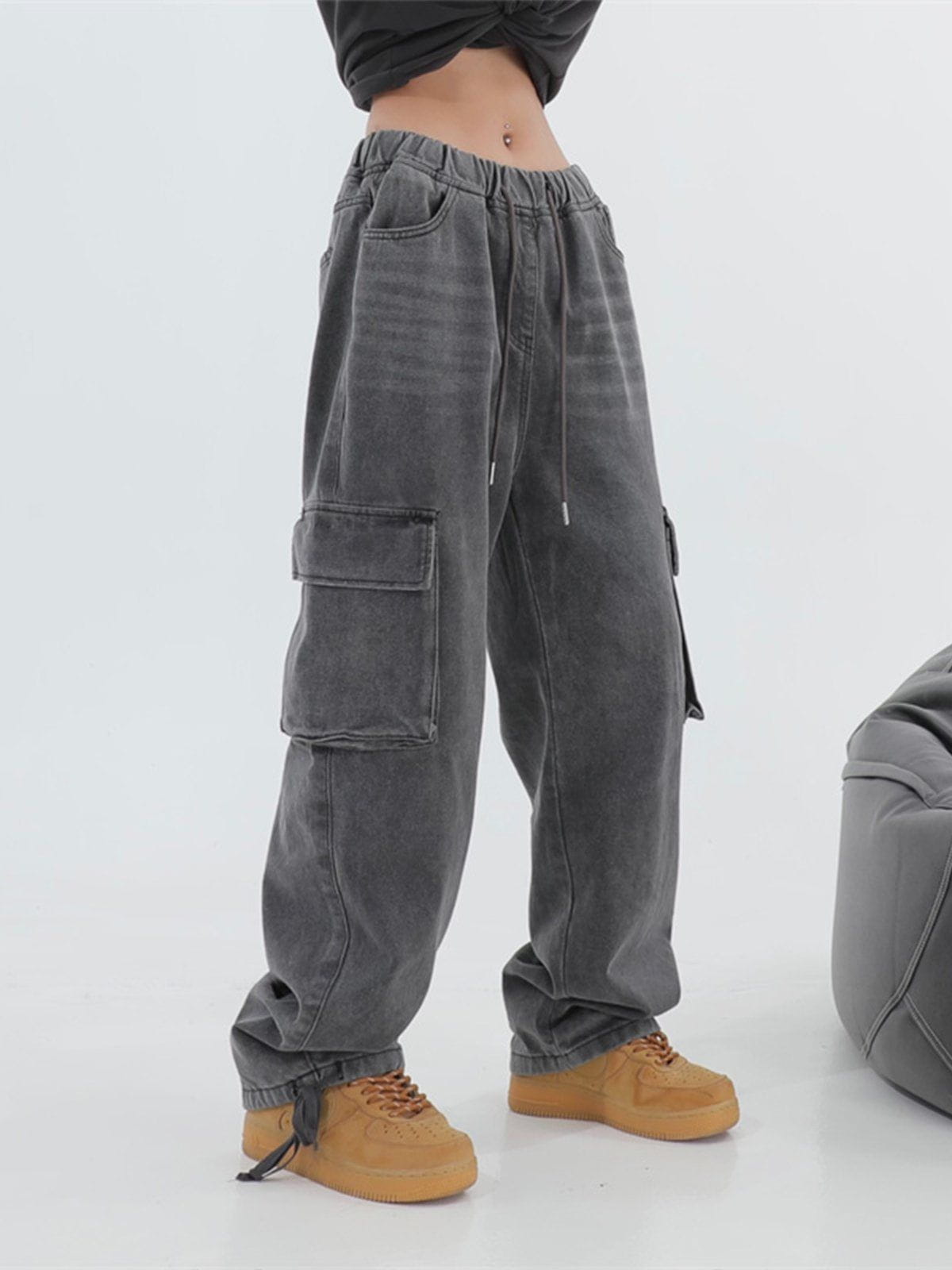 Eprezzy® - Vintage Big Pocket Pants Streetwear Fashion - eprezzy.com