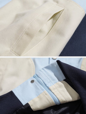 Eprezzy® - Vintage Color Stitching Jacket Streetwear Fashion - eprezzy.com