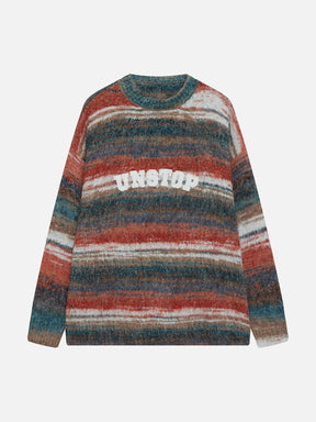 Eprezzy® - Vintage Colorblock Stripe Sweater Streetwear Fashion - eprezzy.com