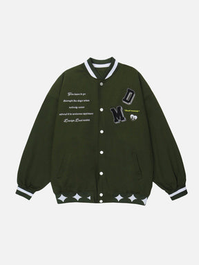 Eprezzy® - Vintage "DM" Embroidery Jackets Streetwear Fashion - eprezzy.com
