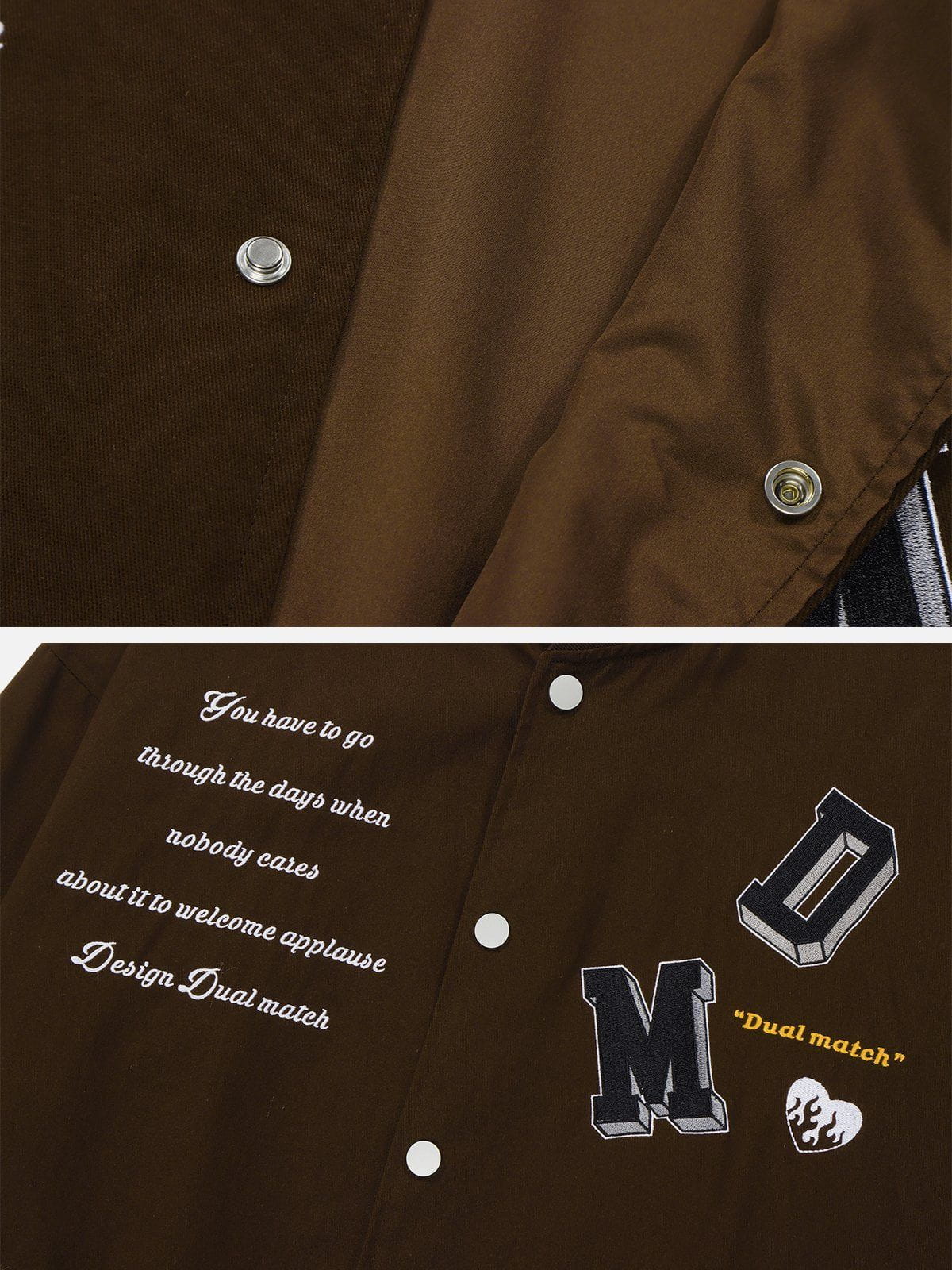 Eprezzy® - Vintage "DM" Embroidery Jackets Streetwear Fashion - eprezzy.com