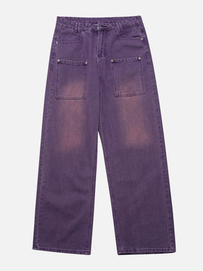 Eprezzy® - Vintage Distressed Large Pocket Jeans Streetwear Fashion - eprezzy.com