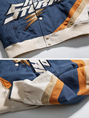 Eprezzy® - Vintage Embroidered Motorcycle Jacket Streetwear Fashion - eprezzy.com