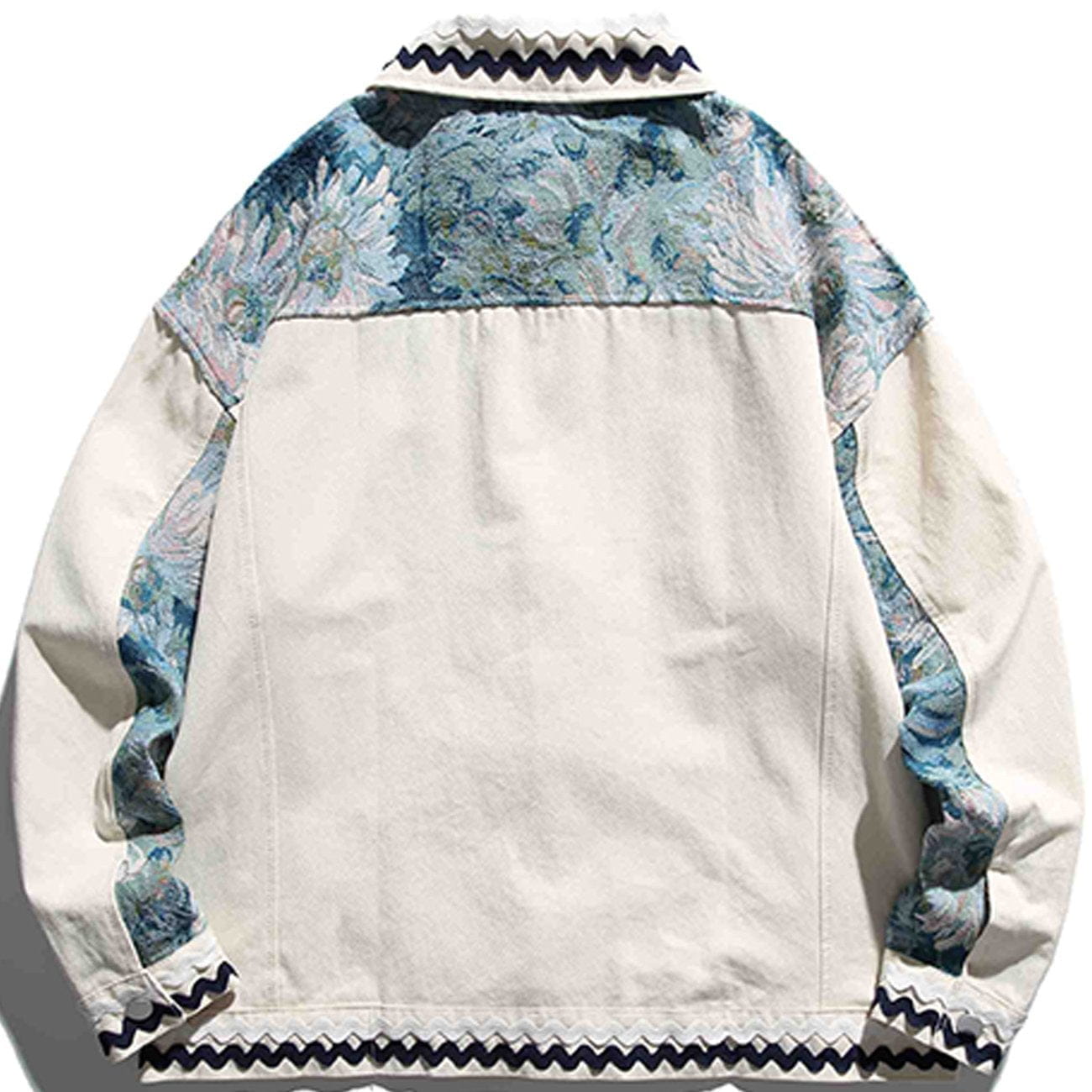 Eprezzy® - Vintage Embroidery Patchwork Jacket Streetwear Fashion - eprezzy.com