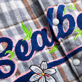 Eprezzy® - Vintage Letters Flowers Patchwork Embroidery Jacket Streetwear Fashion - eprezzy.com