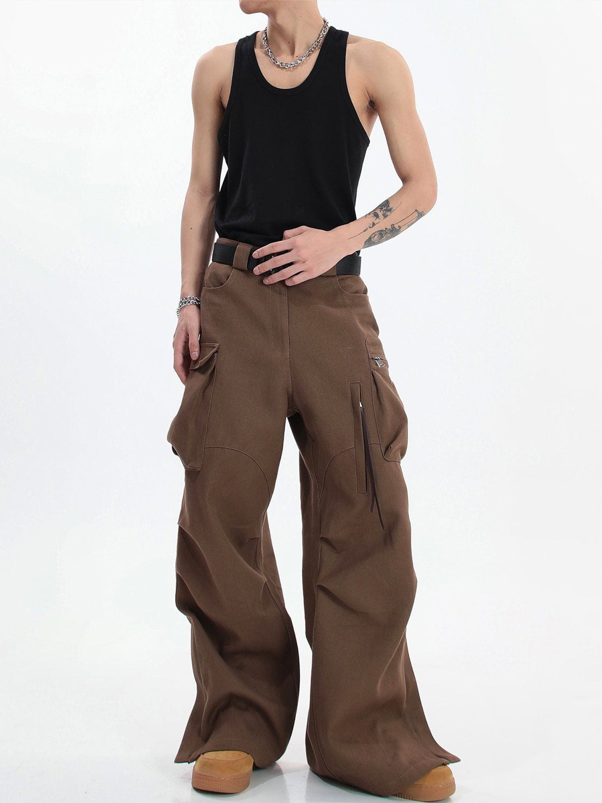 Eprezzy® - Vintage Loose High Waist Pants Streetwear Fashion - eprezzy.com