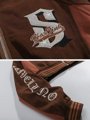 Eprezzy® - Vintage Monogram Patchwork Regular Jackets Streetwear Fashion - eprezzy.com