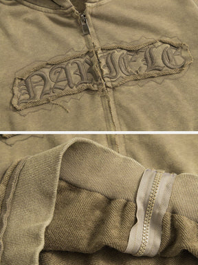 Eprezzy® - Vintage Monogram Patchwork Regular Suit Streetwear Fashion - eprezzy.com