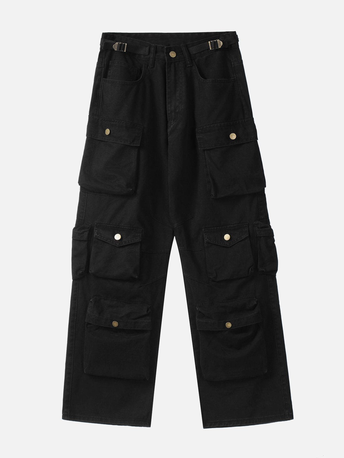 FUHONGCUP Corduroy Cargo Pants Casual Multi-Pocket Vintage