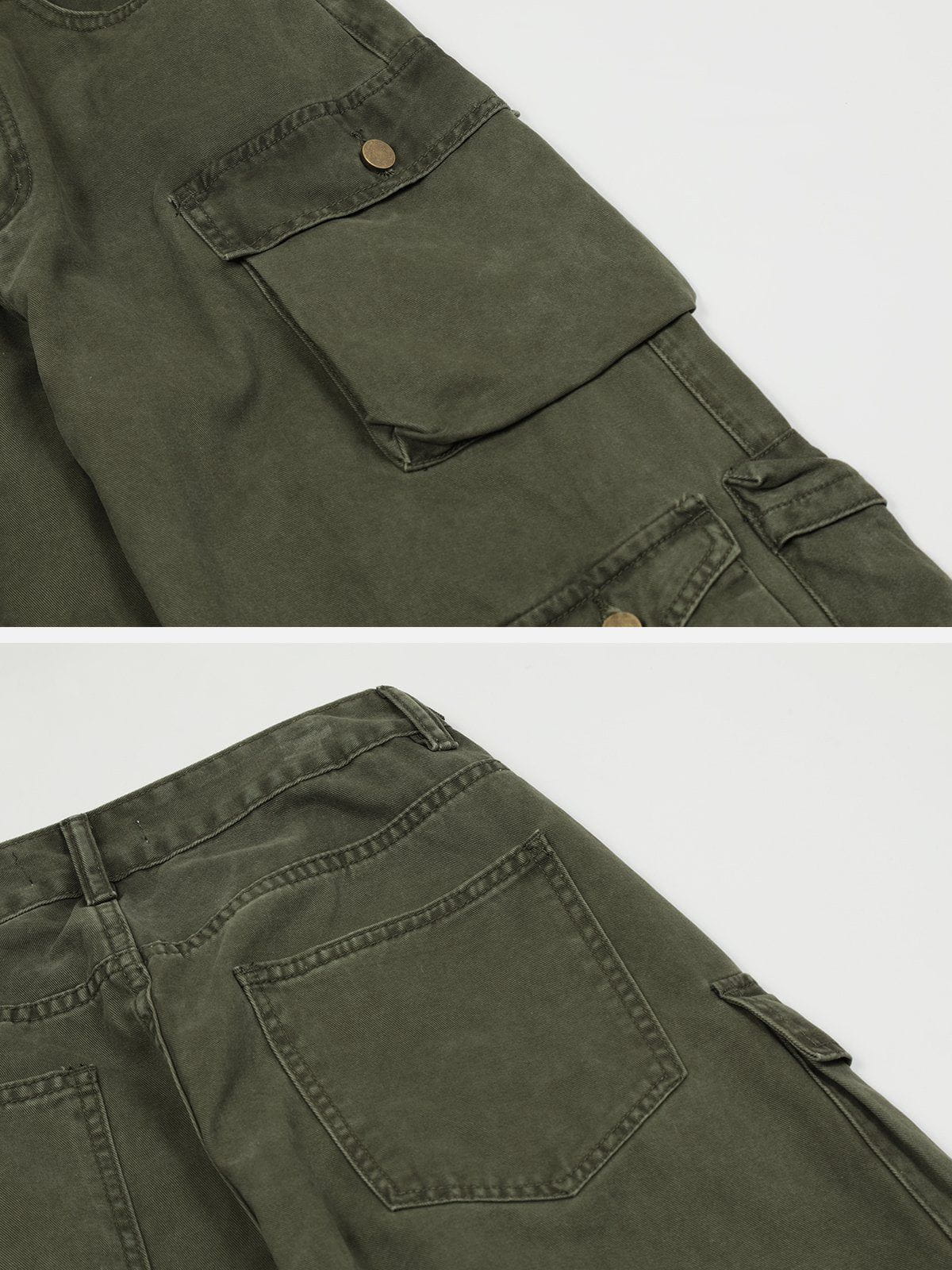 Vintage Multi-Pocket Patched Cargo Jeans - SWS Store⎮ Streetwear –  Streetwear Society Store