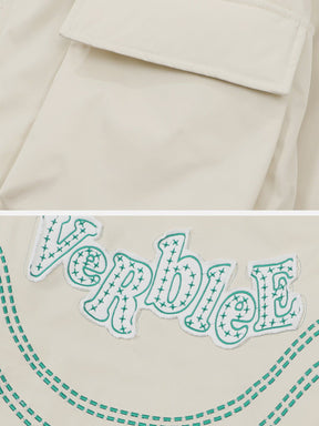 Eprezzy® - Vintage Patch Letters Winter Coat Streetwear Fashion - eprezzy.com
