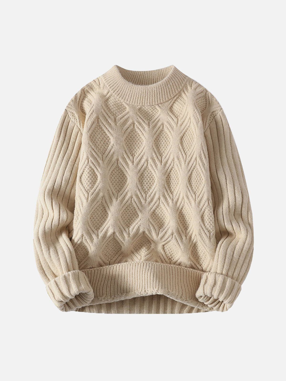 Eprezzy® - Woven Knit Sweater Streetwear Fashion - eprezzy.com