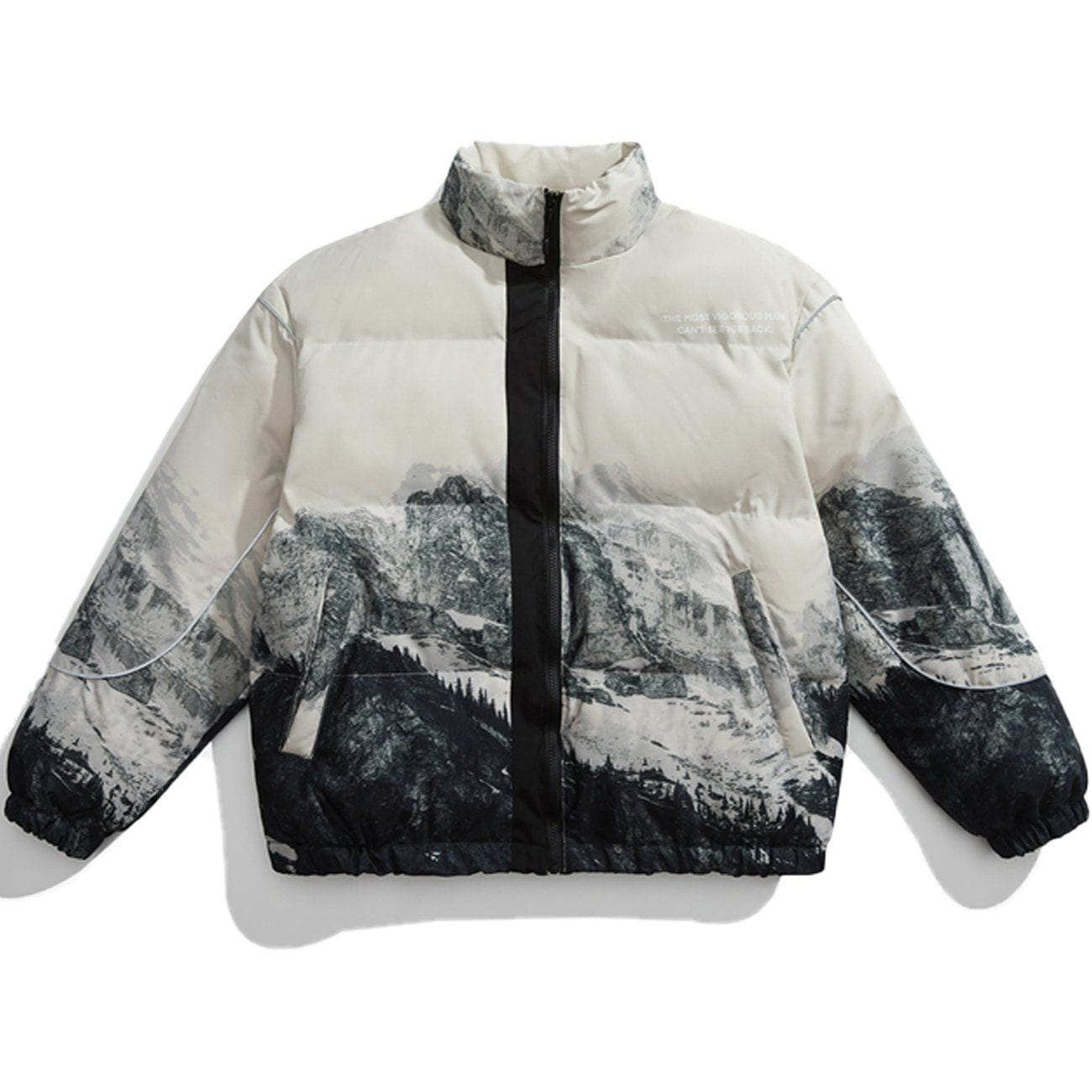 Eprezzy® - Snow Mountain Print Winter Coat streetwear fashion outfit ideas